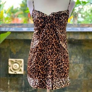 Victoria’s Secret || Leopard Print Satin Dress